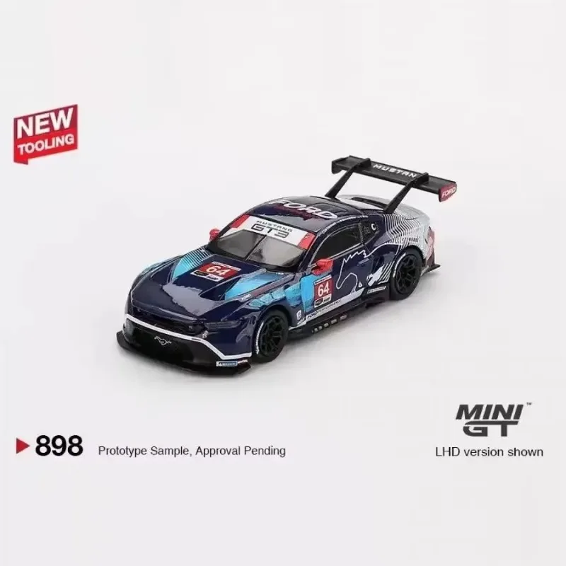 MINIGT 1: 64 Porsche 911 GT3 R Roxy Roze AO Racing 2023 Lamborghini SVJ VIRginia Legering Spuitgieten Auto Model Kerstcadeau