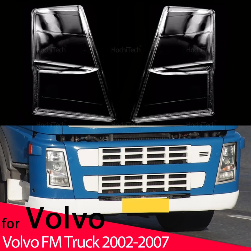 

For Volvo FM Truck 2002-2007 Auto Front Headlight Cover Left and Right Headlamp Lamp Shell Mask Lampshade Lens Polycarbonate