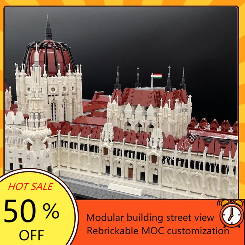 19120PCS Budapest Parliament Modular MOC Creative street view Model Architecture Custom Puzzle Assembly Model Toys Gifts view 4