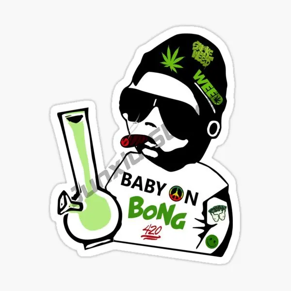 Baby on Board Baby in Car Cute Cartoon Sticker Cool Car Decal for Window Bumper Scratch Resistant Anime Baby Car Accessories view 3