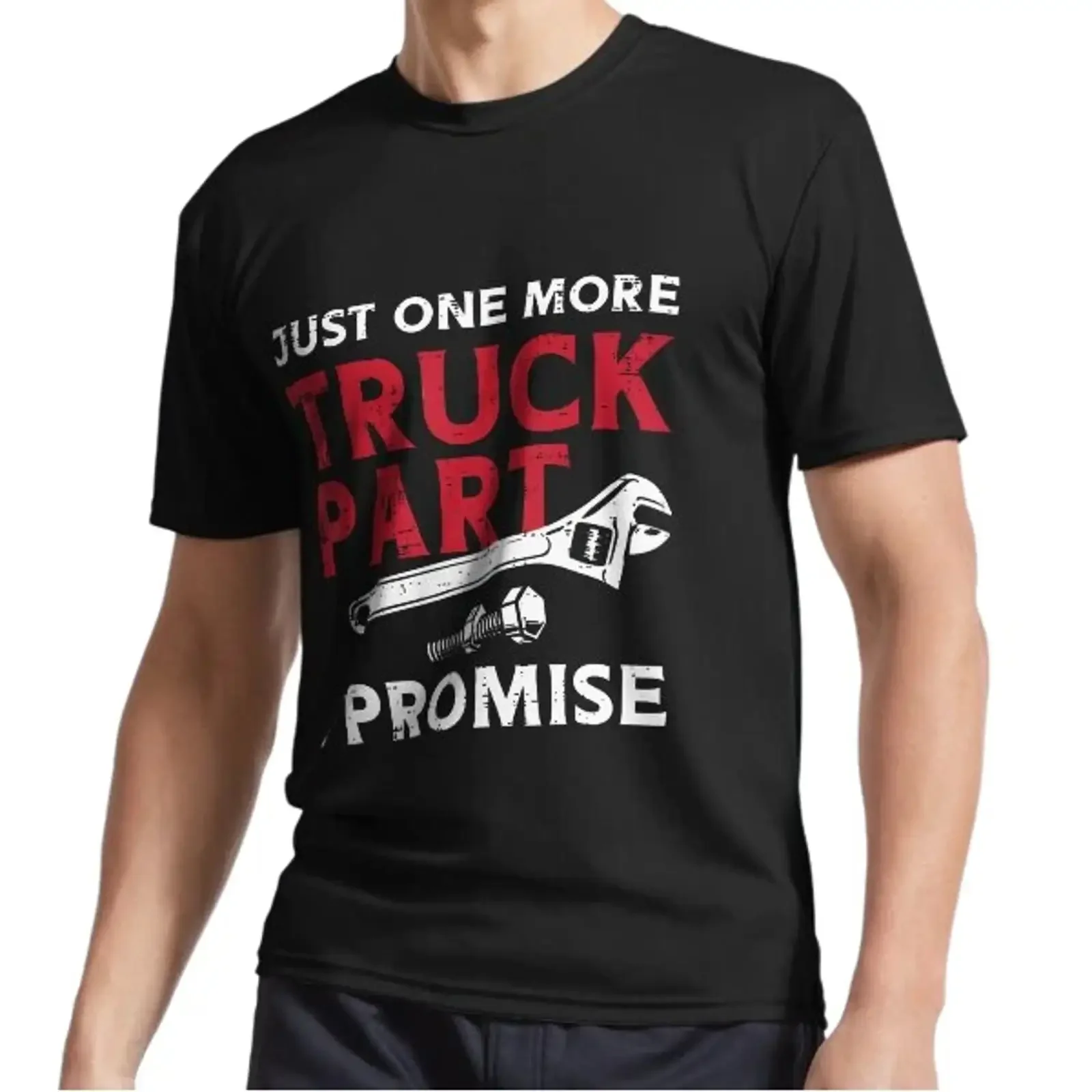 New Just One More Truck Part I Promise Auto Mechanic logo T Shirt Funny S to 5XL Image 1 of 3 vintage Washed Comfortable