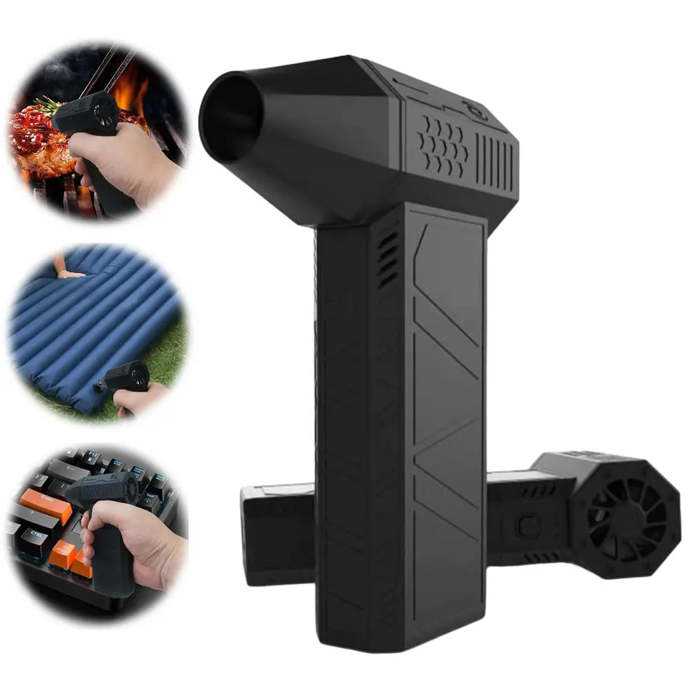 130000RPM Powerful Airflow Violent Air Blower Brushless Motor High Power Duct Fan 3000mAh Handheld Duct Fan Dust Cleaning Tools