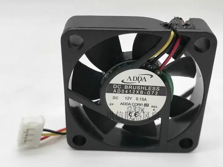 Free shipping original brand new original ADDA 4010 AD0412XB-G73 DC12V 0.15A double ball bearing fan