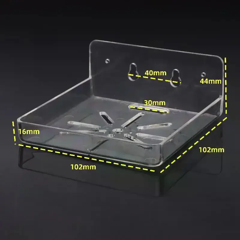 CCTV Mini Beveiligingscamera Acryl Wandhouder - Zelfklevende ondersteuning zonder boren