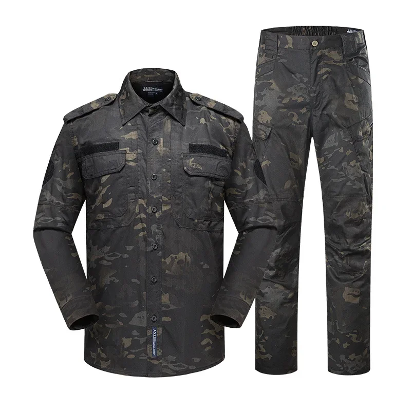 

Камуфляжная тактическая Униформа BDU, боевая рубашка, брюки, Ghillie, костюм Мультикам, камуфляжная Рабочая тренировочная одежда, комплект одежды для охоты