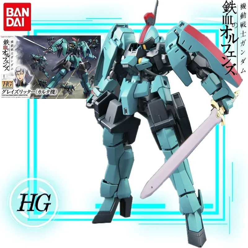 

HG 1/144 Bandai Action Figure Orphans of Iron Blood EB-06rs Graze Ritter Commander Type Gundam Assemble Toy Collectible Model