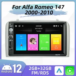 2 Din Android Car Stereo Screen for Alfa Romeo 147 2000 - 2010 7 Inch Car Radio Multimedia Player GPS  Aotoradio Carplay Auto