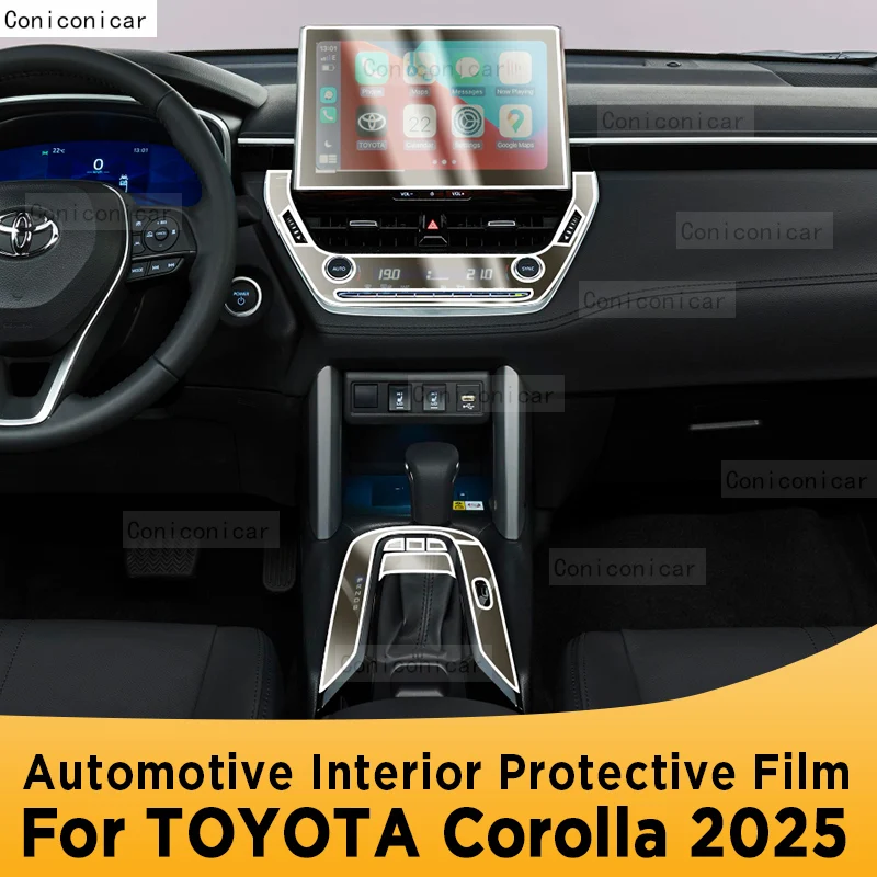 

For TOYOTA COROLLA 2025 Panel Navigation Automotive Interior Screen TPU Protective Film Cover Anti-Scratch Sticker