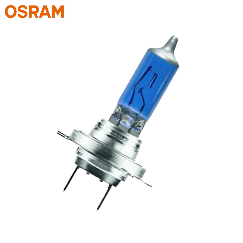 OSRAM H7 – phare halogène pour voiture, 5300K, authentique, 12V, 62210CBH 55W, bleu froid, Hyper blanc (2 pièces)