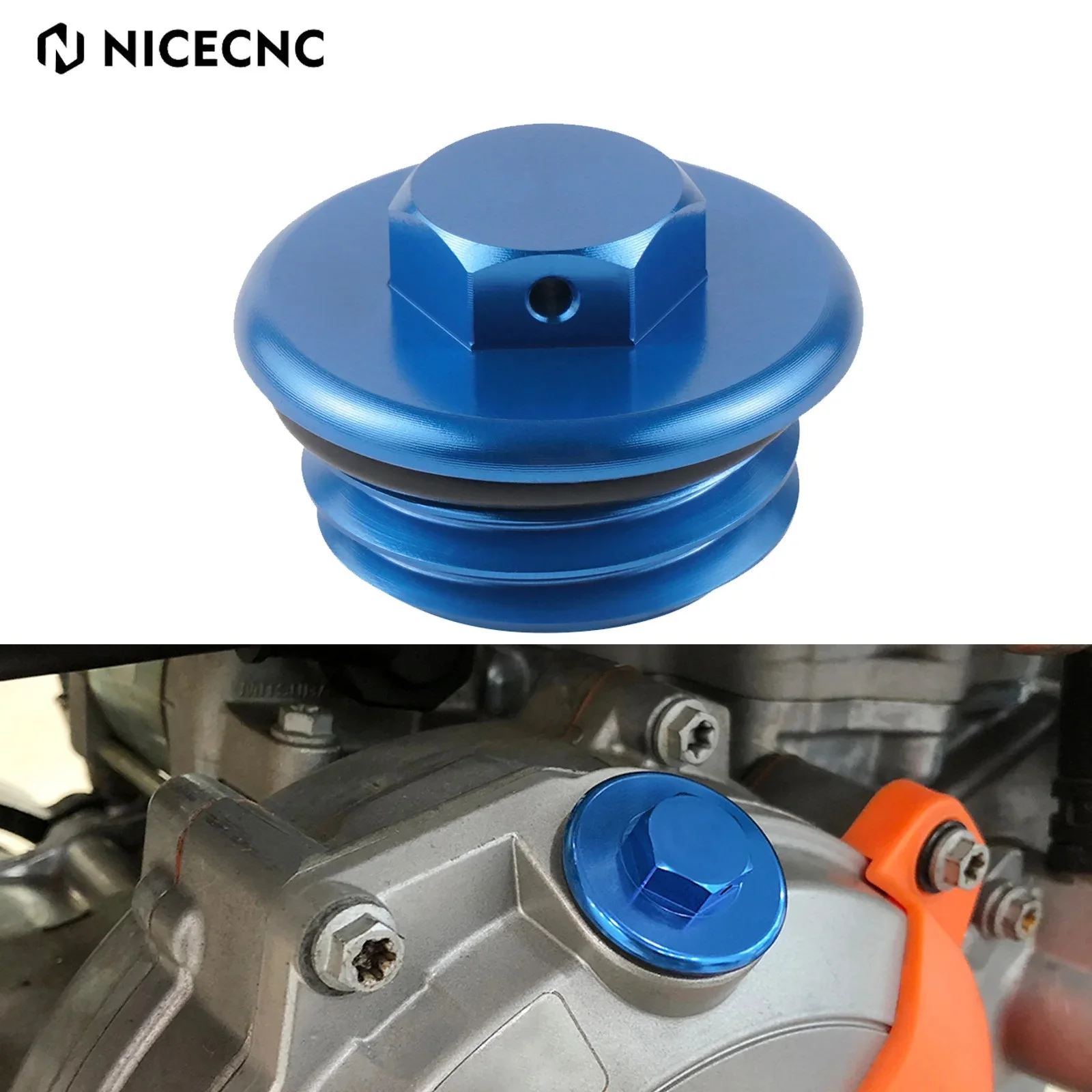 For 2023 Husqvarna TE300 TE FS FE 501 450 350 300 250 200 150 125 TX FX TC FC 2014-2023 NICECNC Motorcycle Engine Oil Filler Cap