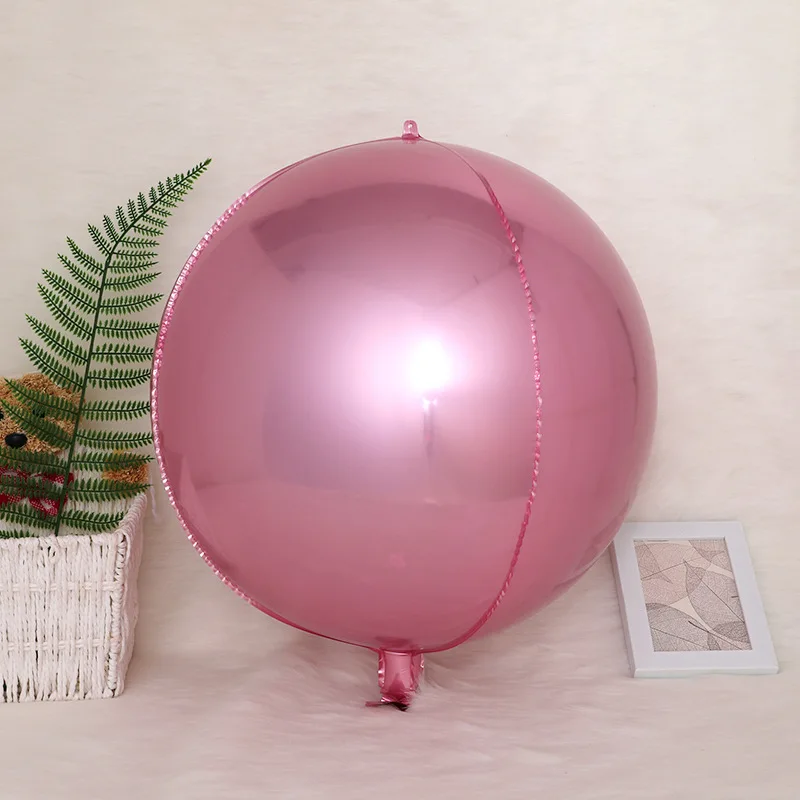 4D-Folienballons, holografischer runder Ballon für Geburtstag, Junggesellenabschied und Weihnachtsgeschenk, Dekoration, Valentinstag, Babyparty – Detail 14