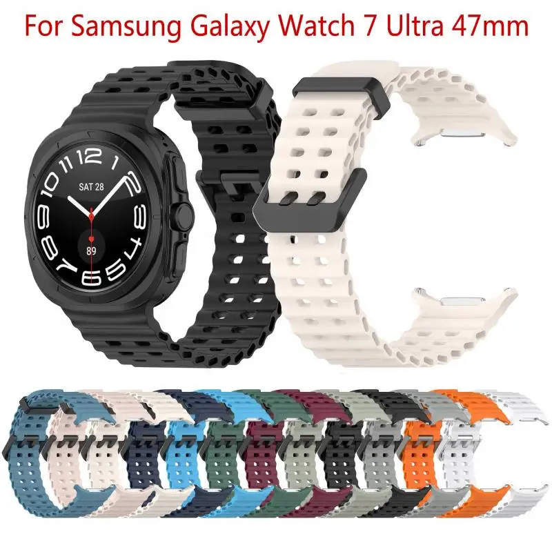 

Suitable for Samsung Galaxy Watch Ultra 47mm Ocean Silicone Strap Galaxy Watch Ultra Correa Official Sports Replacement Strap