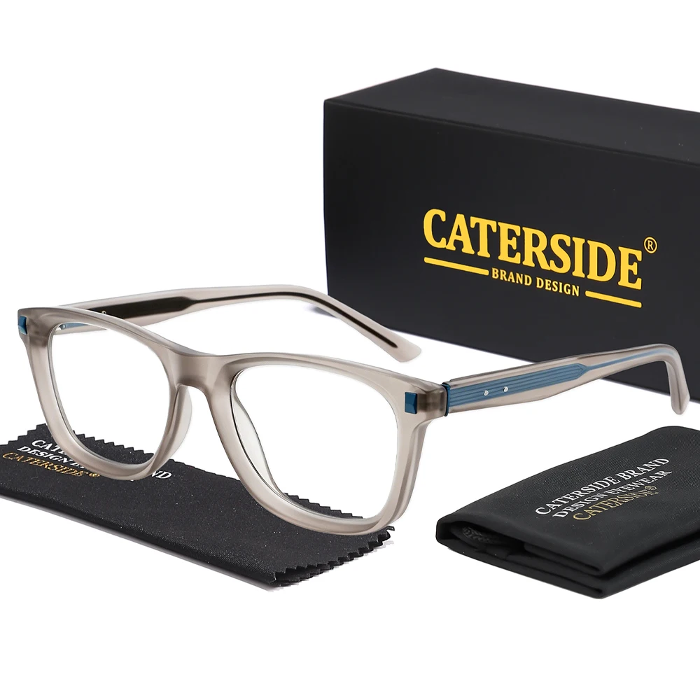 

CATERSIDE Women's Fashion Eyeglass Frames Square Frames Optical Eyeglass Frames Men's Computer Reading Anti-Blue Light Glasses