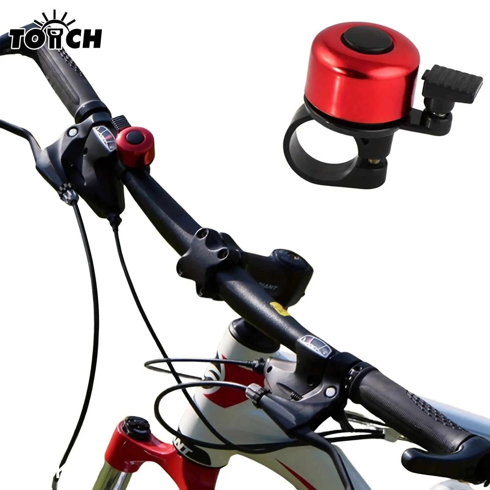 2PCS Fahrradklingel mit laut melodischem Klang, klassische Mini-Fahrradklingel, Fahrradhupe für Straße, Mountainbike für Roller