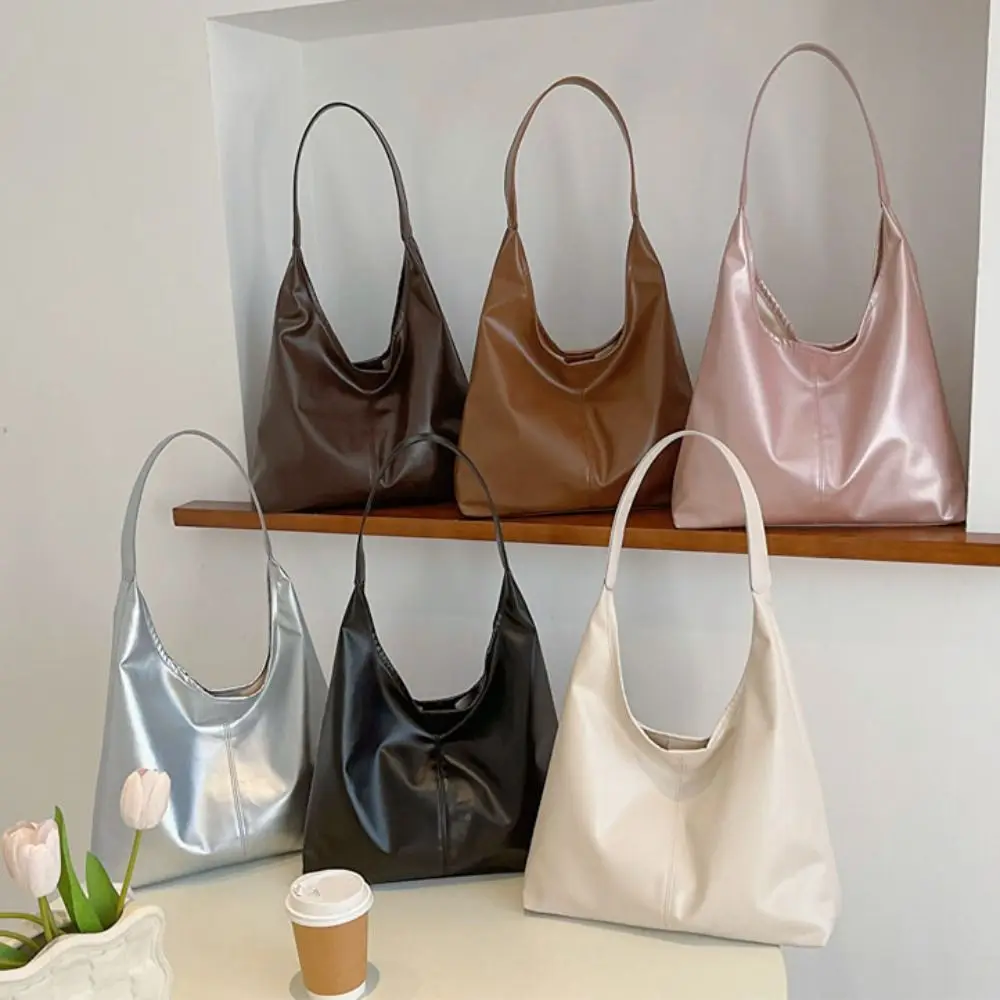 

Elegant Square PU Leather Tote Bag Purse Solid Color Shoulder Crossbody Bag Large Capacity Korean Style Women Handbag Travel