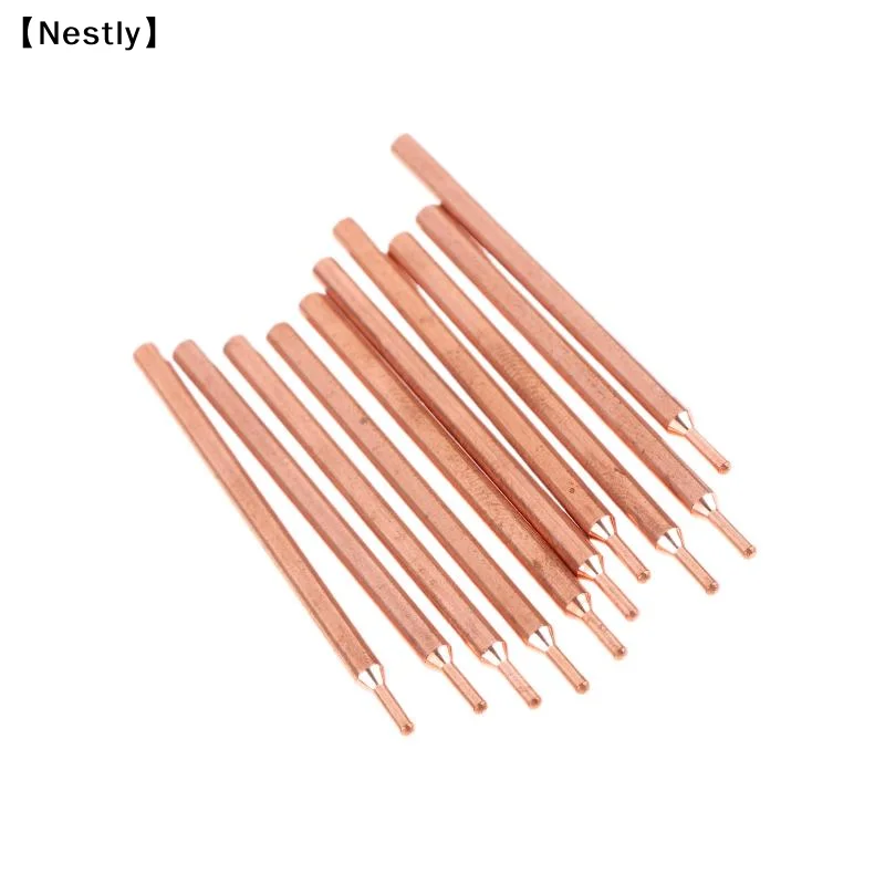 2/5/10Pcs 3MM Purple Copper Oxide Electrode Head 18650 Power Battery Double Head Spot Welding Needle〔Nest〕
