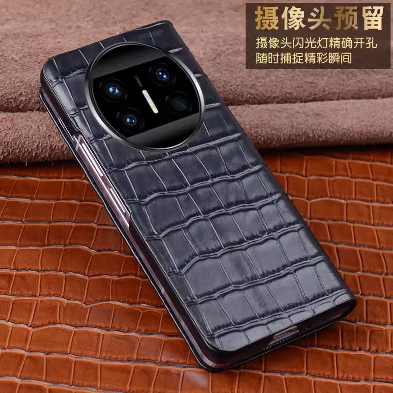 Original Genuine Leather Carcasa for Huawei Mate X3 Case Business Flip Phone Funda for Huawei Mate X3 Coque Magnetic Cases Cover