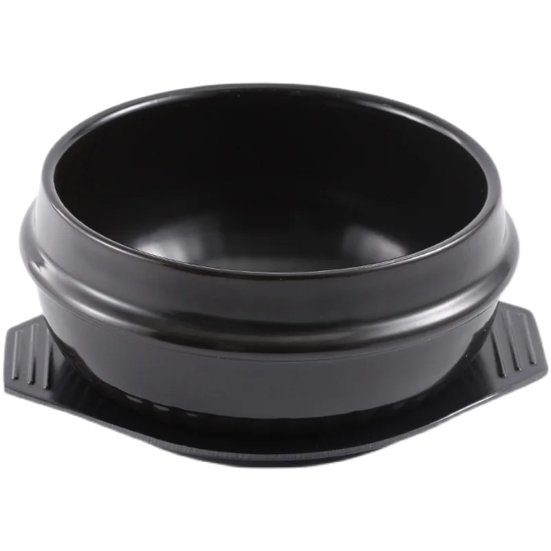 Rice Pot Korean Mixed Stone Pot Stone Pot Cuisine Casserole High Temperature Potted Rice Pots Cooking Soup Pot Tableware