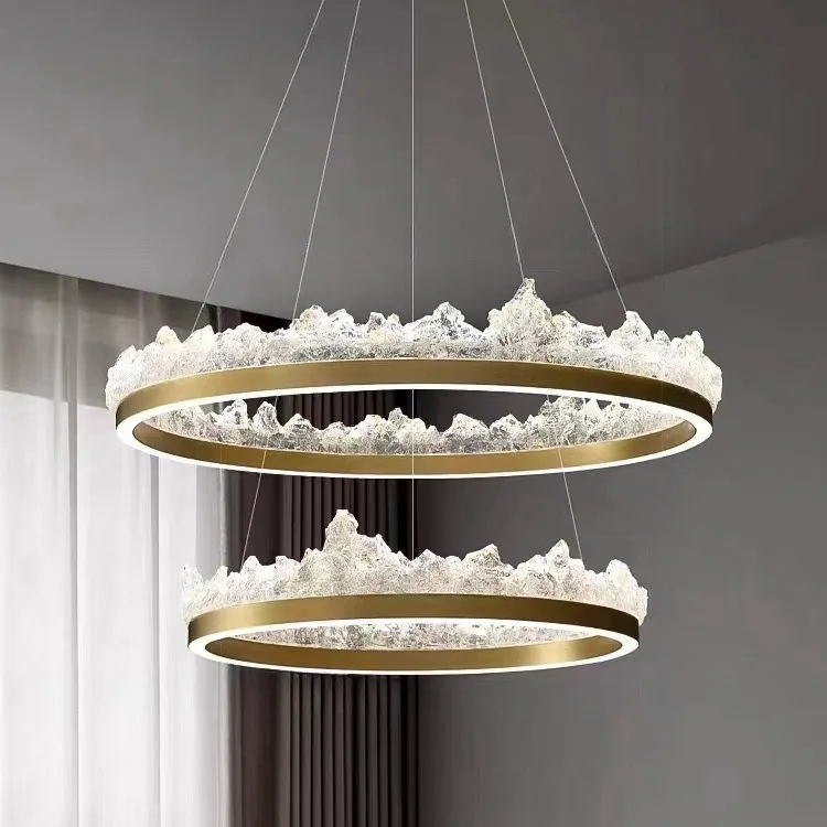 

Italian iceberg living room modern minimalist chandelier lamps aesthetic kitchen accessories lamps for living room