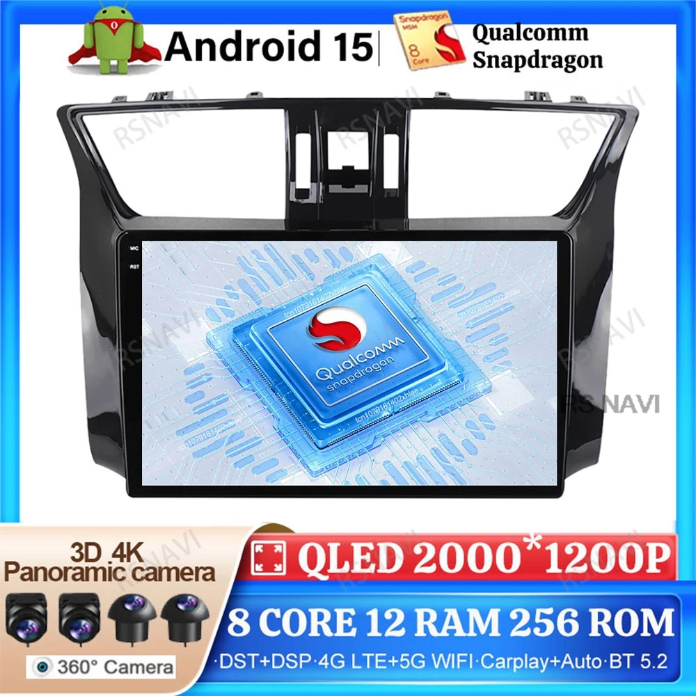 

Android 15 Car Radio For Nissan Sylphy Sentra B17 BT 5G WIFI Navigation Wireless Carplay Auto Qualcomm Multimedia DSP Head Unit