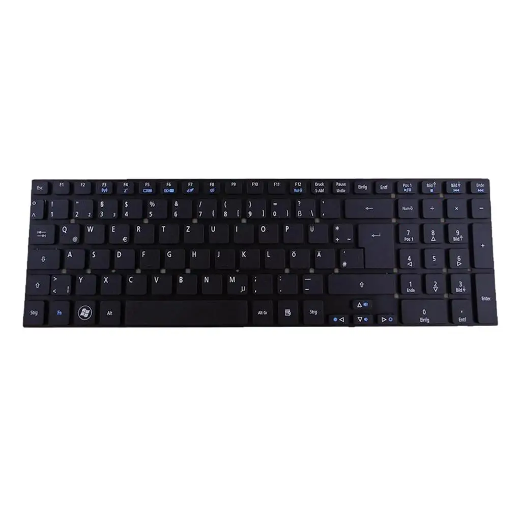 Laptop German Keyboard Replacement Black QWERTZ Plastic Computer Keyboard for Acer 5830T 5755G V3-771G V3-571G V3-551G E1-731G