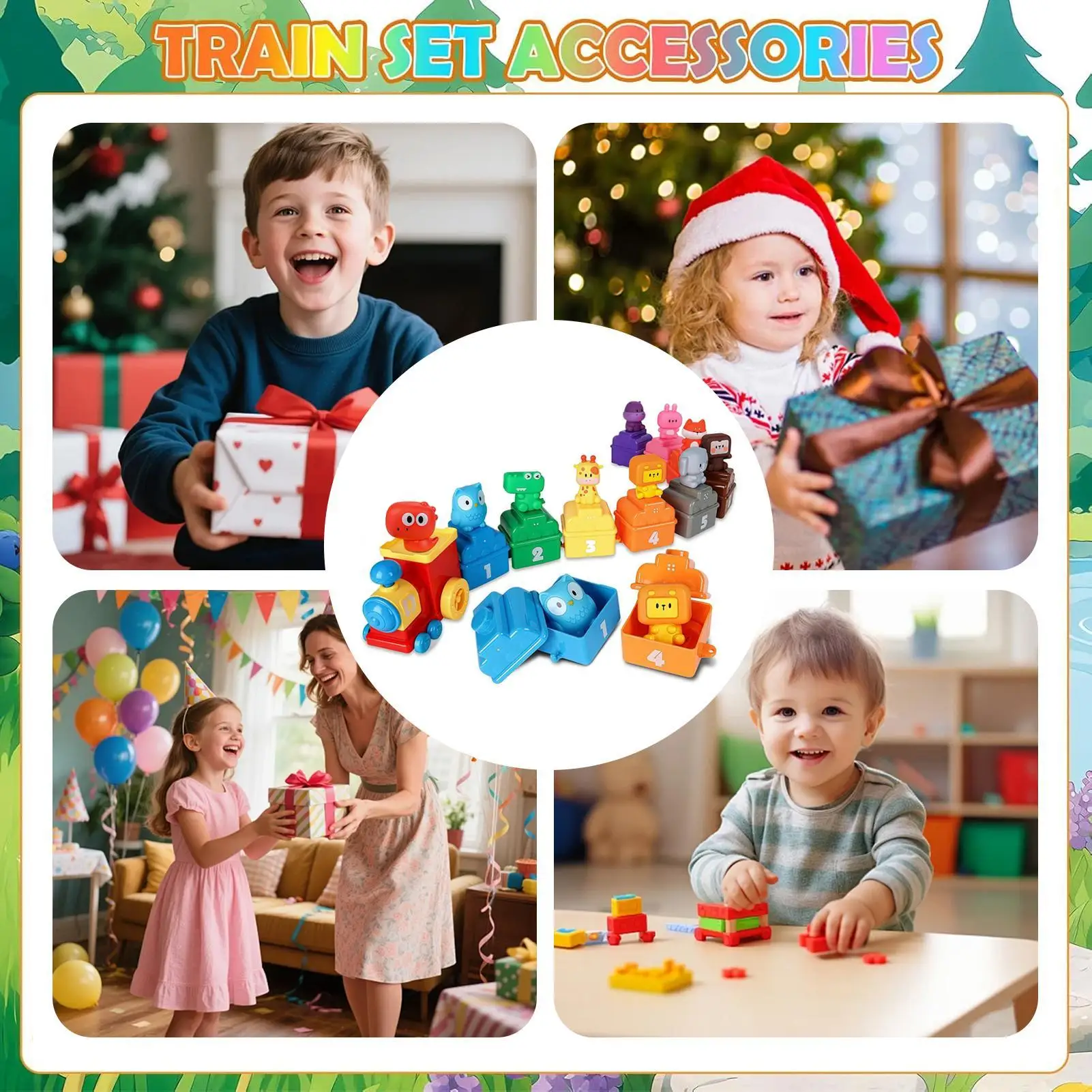

Kids Train Color Matching Educational Counting Counting Matching & Sorting Toys For Home Bedroom Preschool Daycare Playroom