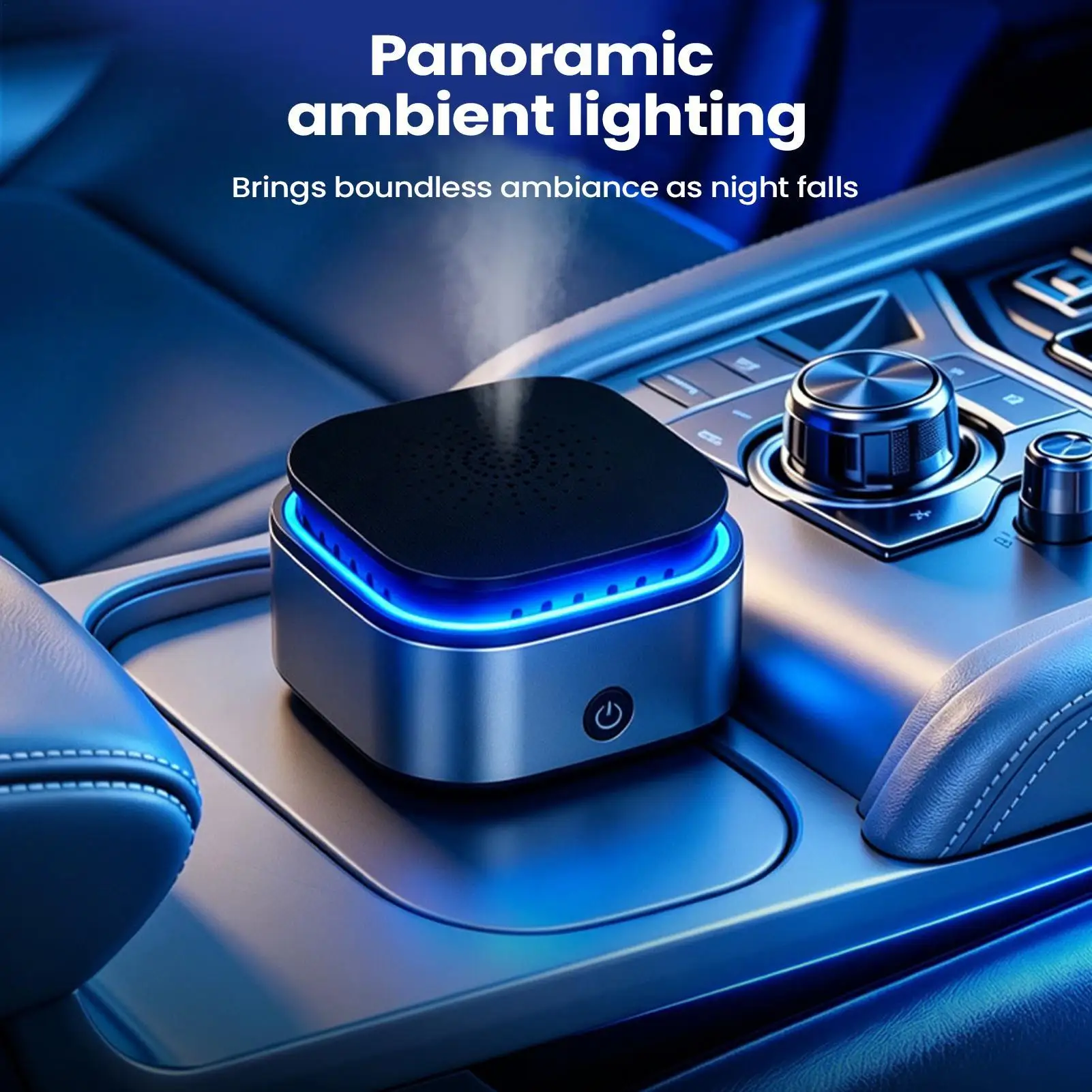 Car Aromatherapy Diffuser Smart Sensor Air Freshener Automatic USB-Rechargeable Car Odor Eliminator for Sedan Van