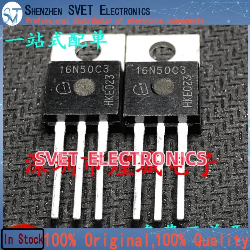 10PCS-50PCS  16N50C3 SPP16N50C3 TO-220 560V 16A   Original In Stock Fast shipping