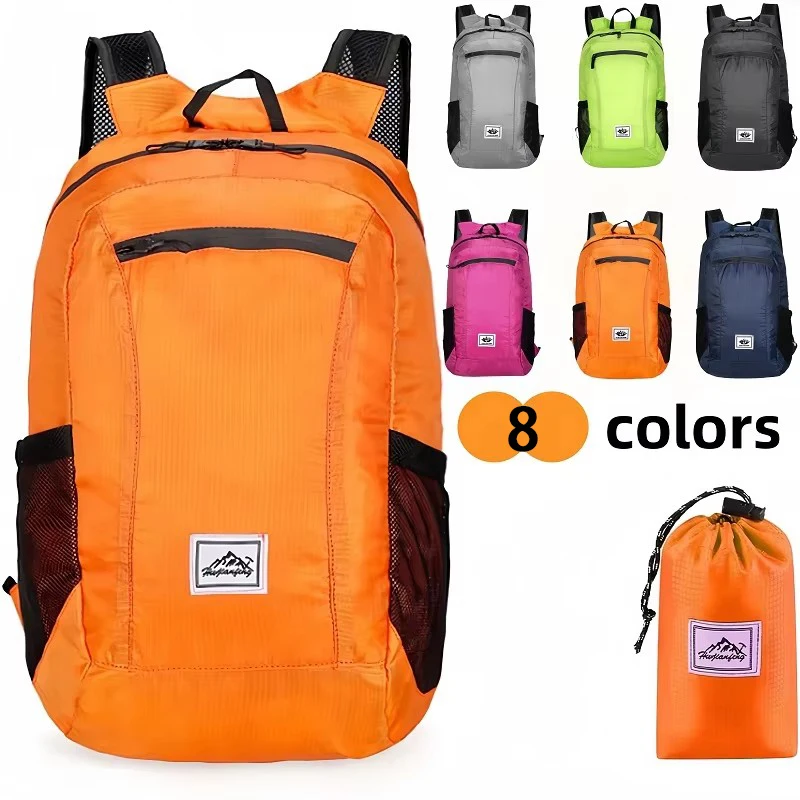 20L Ultraleichter Tragbarer Faltbarer Rucksack für Outdoor-Bergsteigen, Klettern, Radfahren, Reisen, Wandern - Kompakter Tagesrucksack