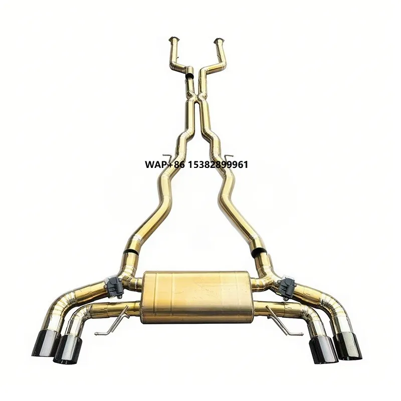 High Quality Customized Valvetronic Mufflers Catback Exhaust for M5 M8 G90/F91/F92/F93 4.4T 2017-  Titanium Exhaust System