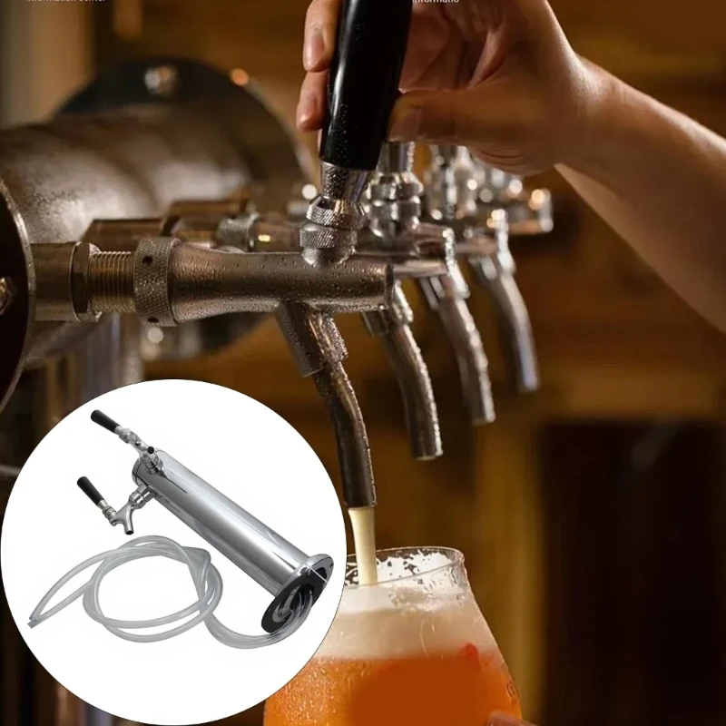 Oxidation Resistant Two Tap Beer Dispensing Structure Tool Complimentary Assembly Perfect For Parties And Welcome 87HA