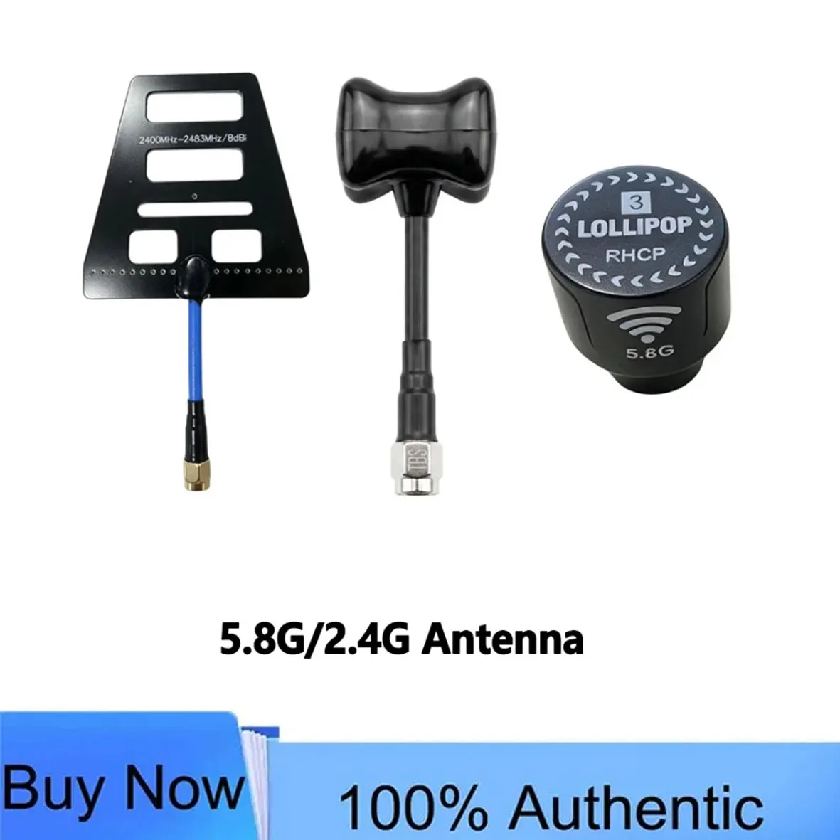 5.8G Lollipop LHCP RHCP Short Antenna/2.4G Antenna SMA RP－SMA Connector for RC FPV Racing Drone Quadcopter Goggles Parts