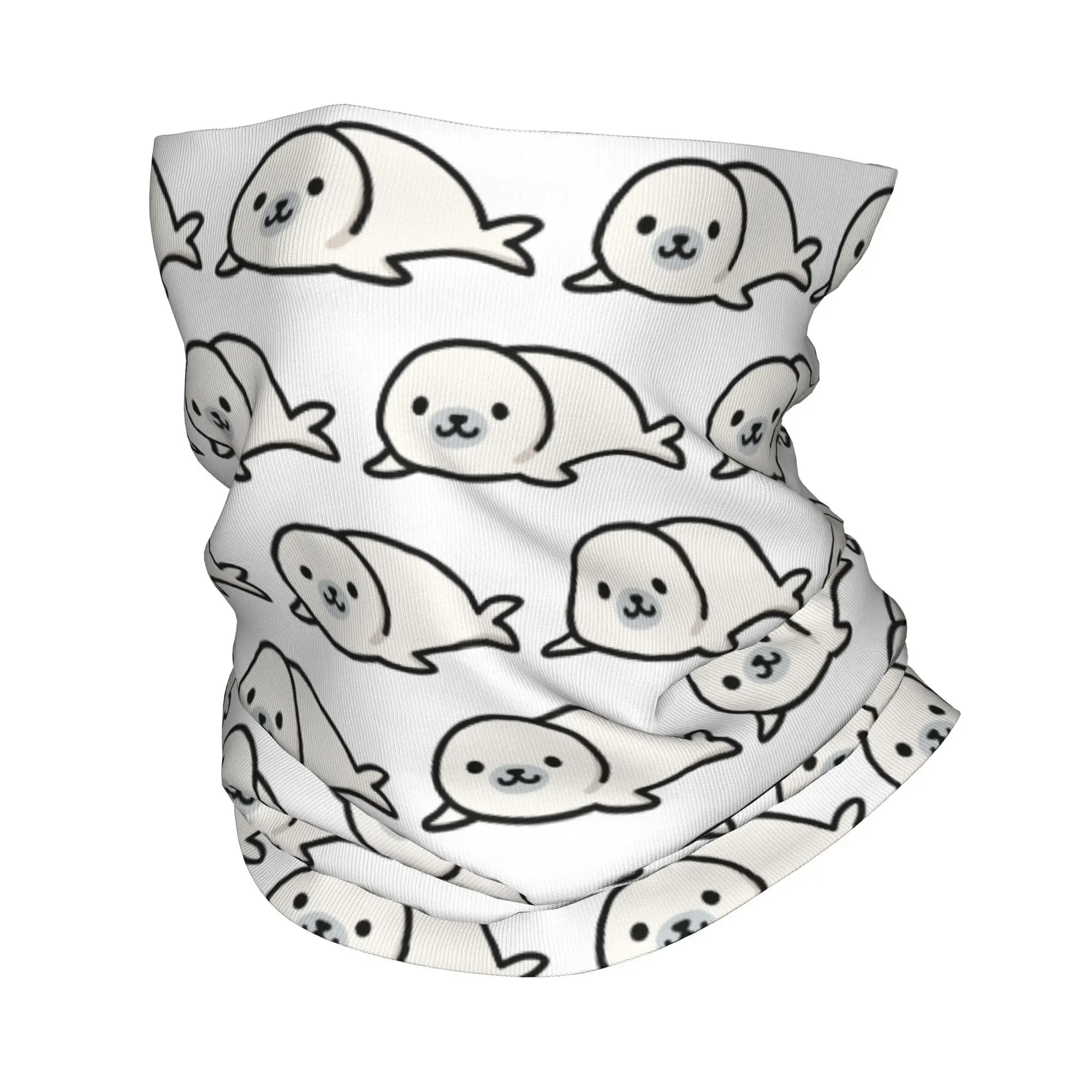 

Тюлень, бандана, чехол на шею, маска с принтом, шарф, многофункциональная маска для лица, езда для мужчин, женщин, взрослых, моющаяся