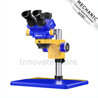 MECHANIC D75T Trinocular Stereo Microscope 7X-50X Continuous Zoom HD Electronic Components Detection Biological Observation Tool