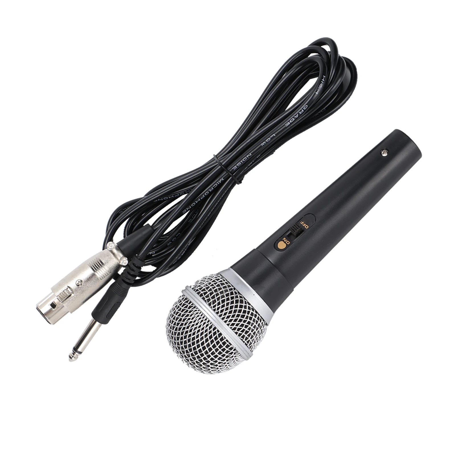 ميكروفون XLR محمول باليد لغناء وتسجيل الكاريوكي ، اتصال صوتي ، 3Pin ، 1 "، 4" كابل