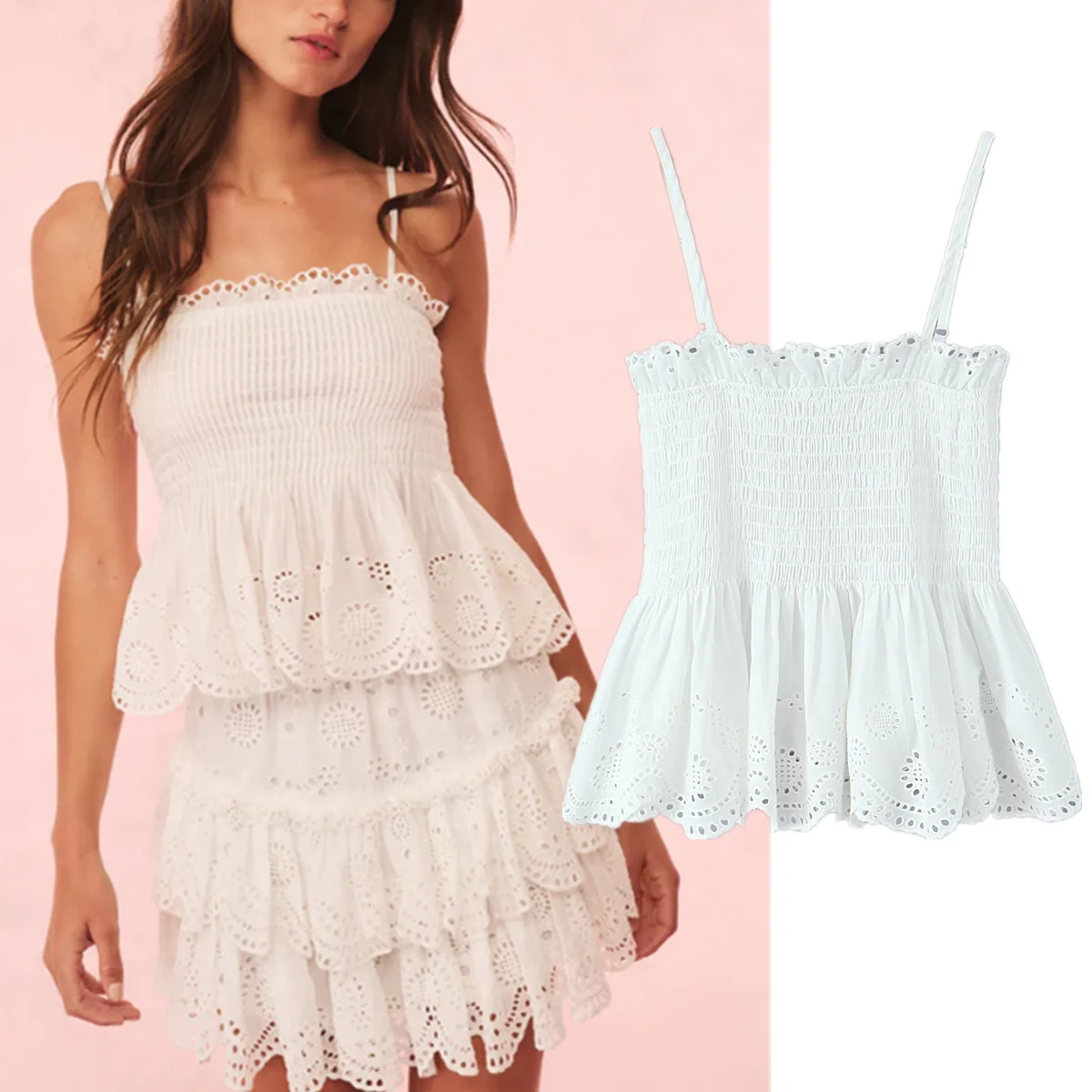 

Jenny&Dave Summer Shirt Women 2026 Cotton Camisole White Shirts & Blouses Holiday Women's Clothes Shirts Tank Tops