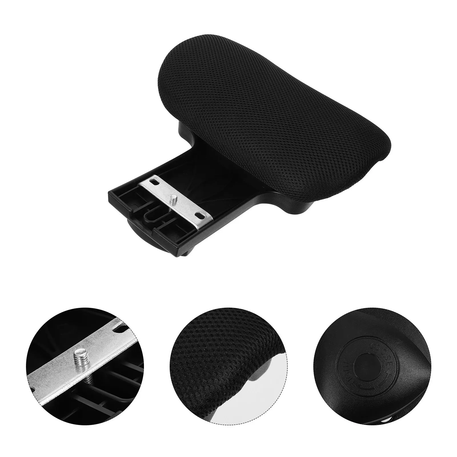 

Ergonomic Adjustable Angle Height Office Chair Headrest Pillow Black Mesh Chair Head Rest Easy Installation Neck Support
