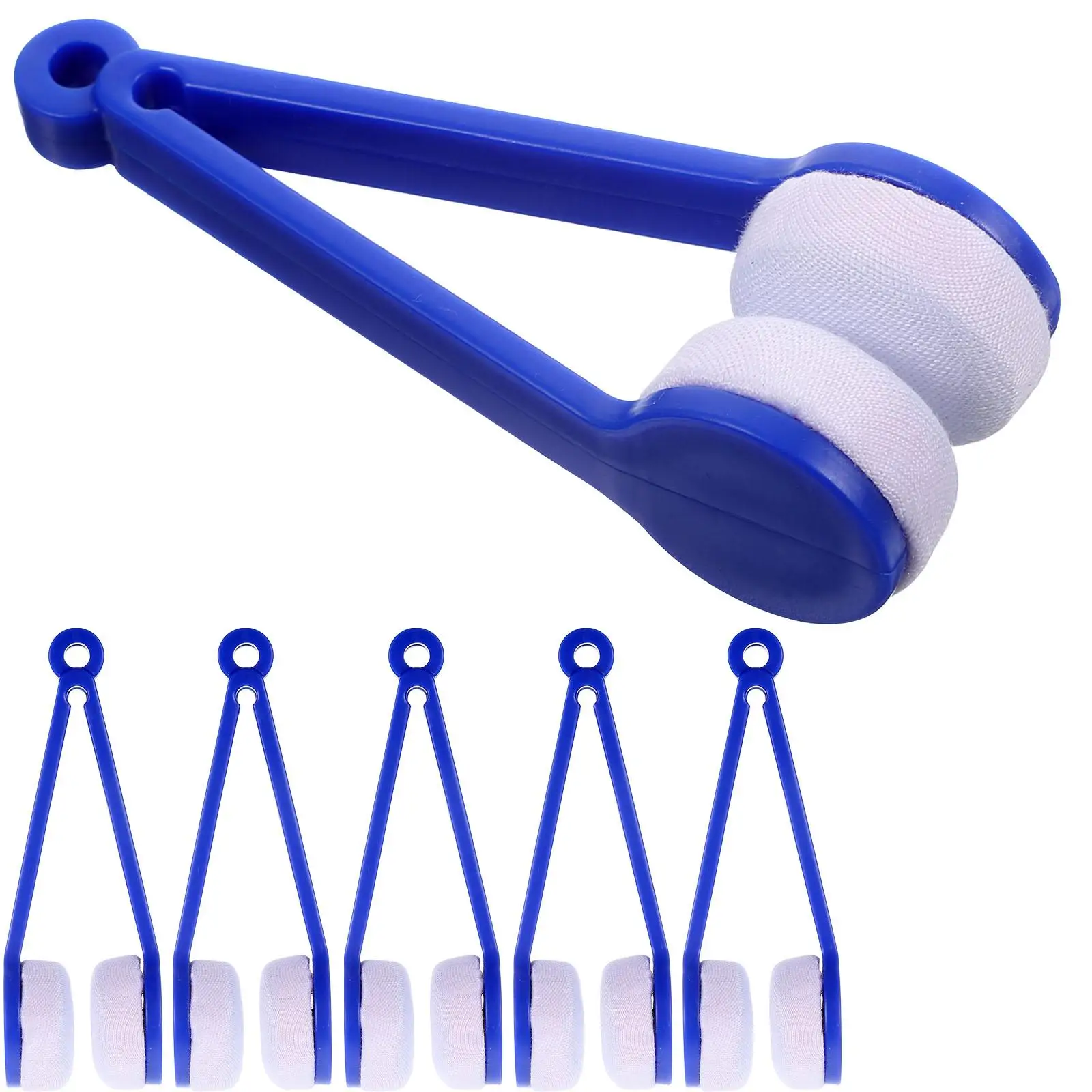 

6 Pcs Glasses Cleaning Wipe Eyeglasses Electronic Brush for Screens Cell Phone Device Kit Microfiber Cloth