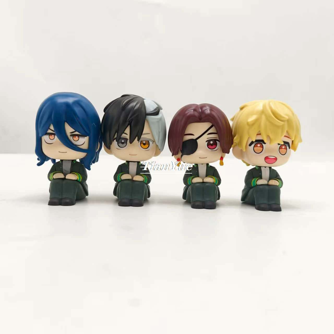 أنيمي الرياح قواطع الأولاد 4 قطعة/المجموعة نسخة الجلوس الفينيل نموذج الشكل لعبة 9 سنتيمتر