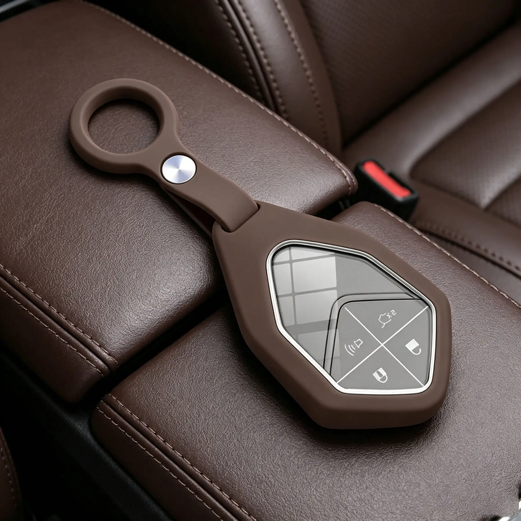 Capa de Chave Macia e Sedosa para Changan Deepal S7 S07 SL03 S07 S05 S09 G318 - Capa Protetora para Chave de Carro