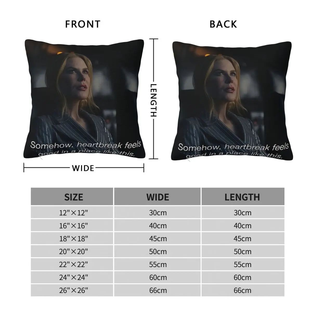 Nicole Kidman At Amc Ad Square Pillowcase Pillow Cover Polyester Cushion Decor Comfort Throw Pillow for Home Bedroom