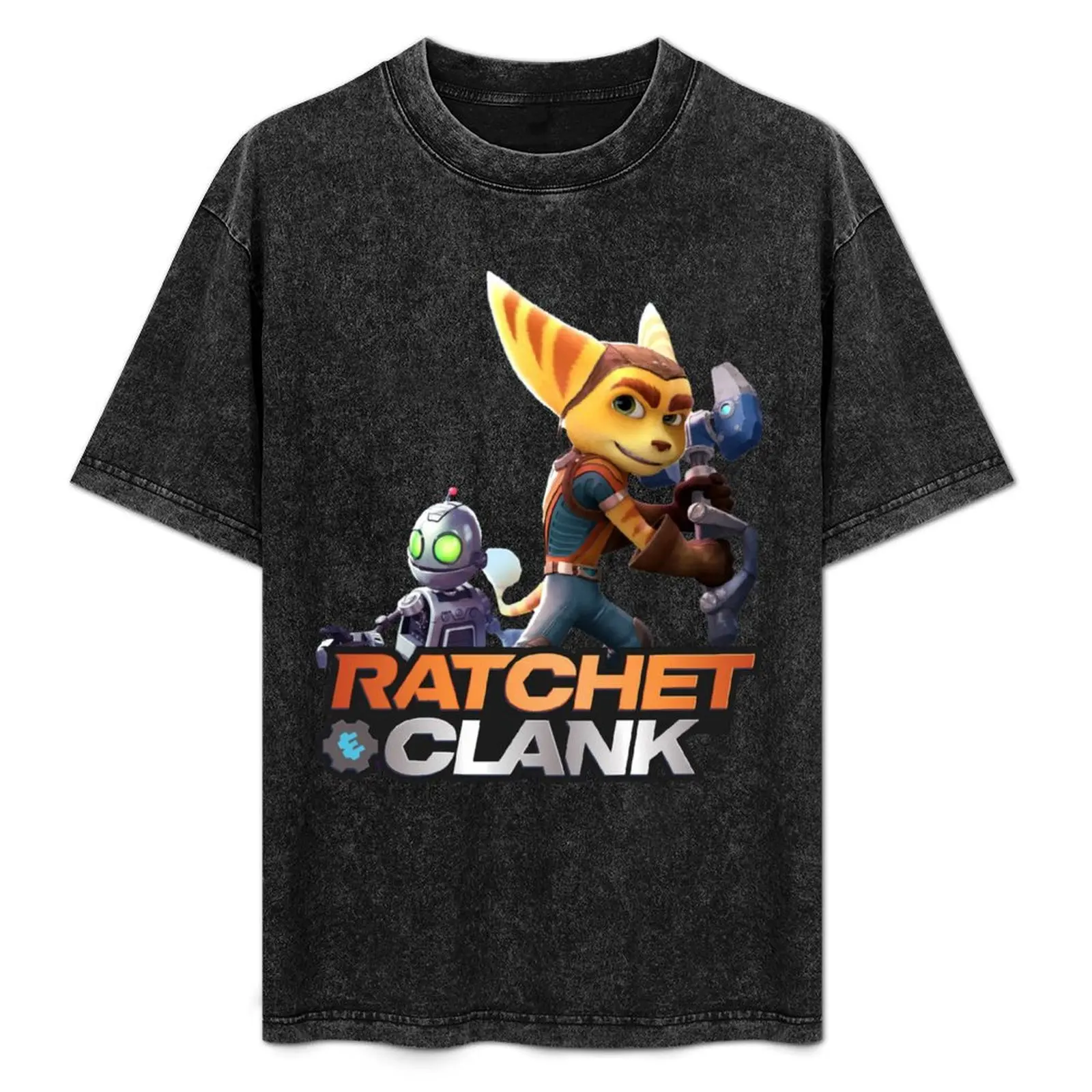

Ratchet and Clank T-Shirt Big Size Simple T-Shirt