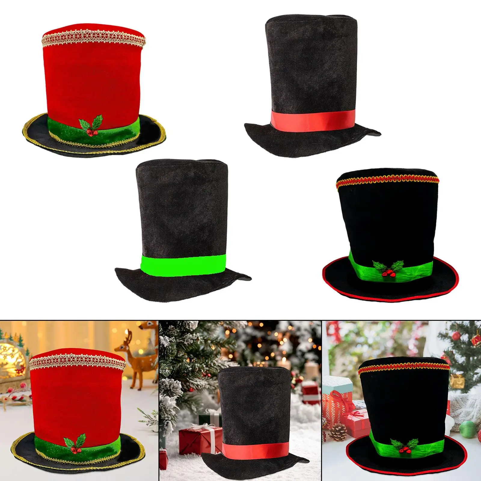 Ringmaster Top Hat Soft Magician Hat for Festival Family Gatherings Celebrations