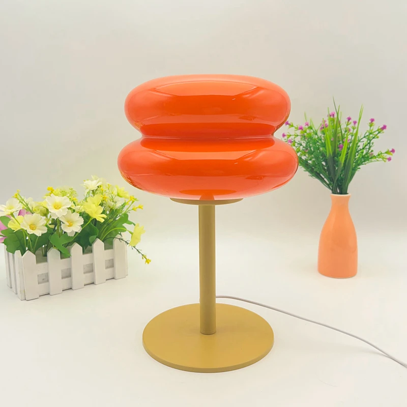 Modern Creative Hamburger LED Table Lamp Bedside Simple Fashion USB Lamp Study Room Desk Light for Livingroom Bedroom Home