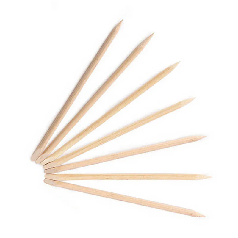 Premium 10pcs Double-Sided Wood Cuticle Pushers - Essential Tools for Manicure and Pedicure Care