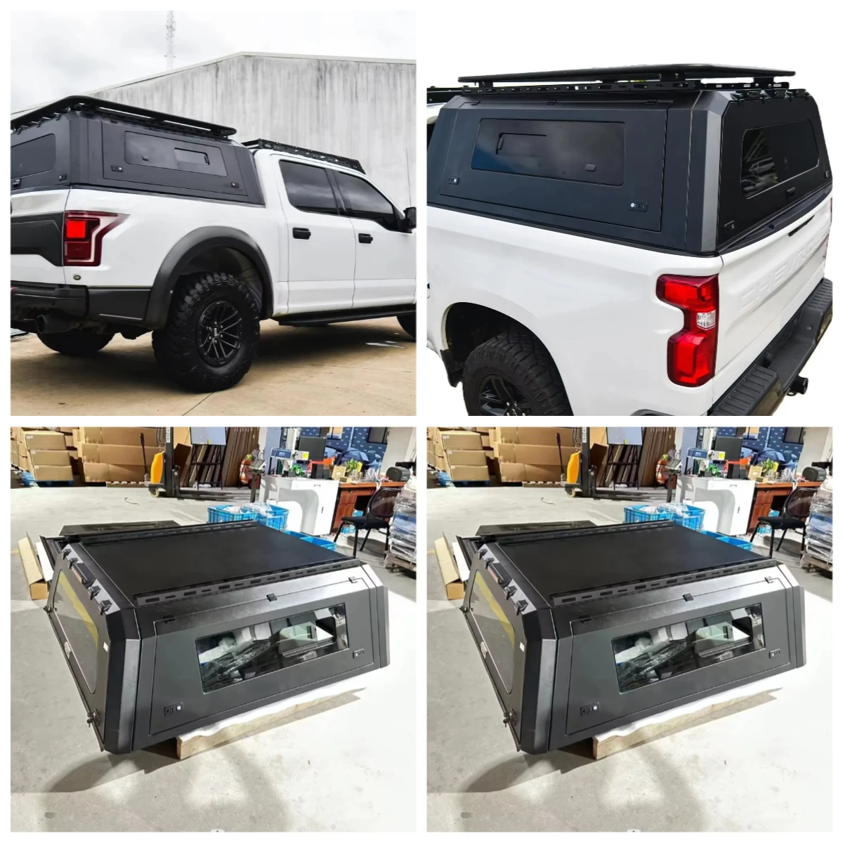 

Custom Fit Aluminum Canopy for Navara Np300 Frontier Top Camper Leakproof Anti Rusted Hard Tonneau Cover
