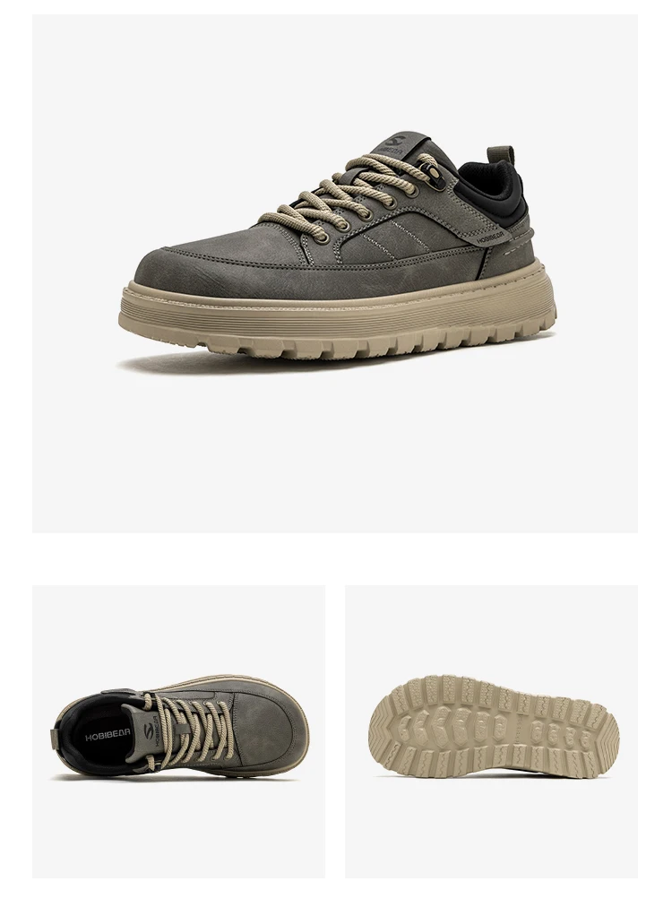 HOBIBEAR Herren Oxford-Schuhe mit breiter Passform, klassisches Kunstleder, Business-Schuhe mit klobigem Absatz, Retro-Freizeitschuhe zum Schnüren – Detail 17