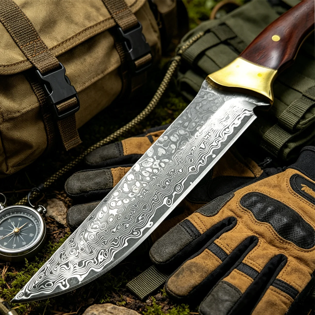 High Hardness VG10 Damascus Wood Handles Pocket Knife Outdoor Survival Camping EDC Tools Wilderness Portable Fruit Knives view 5