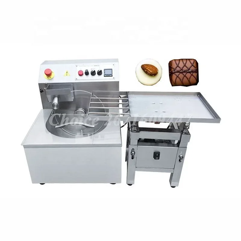 Automatic Chocolate Melting Tempering Machine with Vibration Table Electric Chocolate Tempering Machine