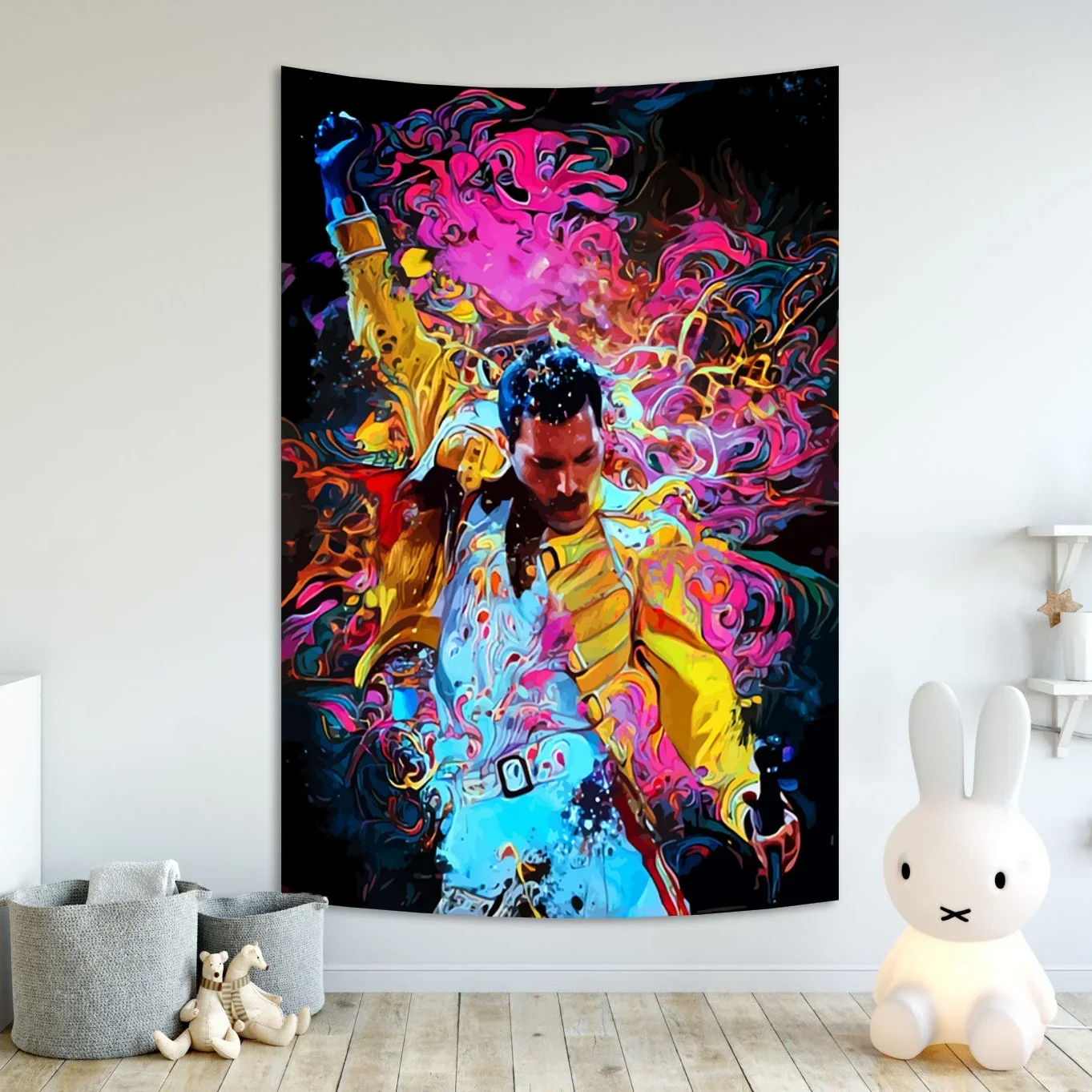 British Rock Band Tapestry Queens Large Fabric Legendary Singer Home Decor Wall Hanging Sheets macrame wall hanging